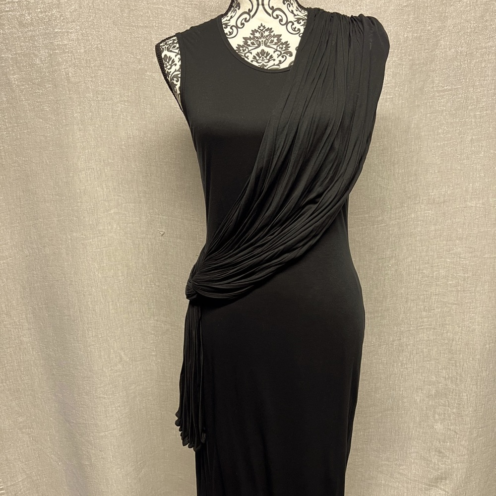 GIVENCHY Draped Bodice Midi-Length Dress, size M, EUC
